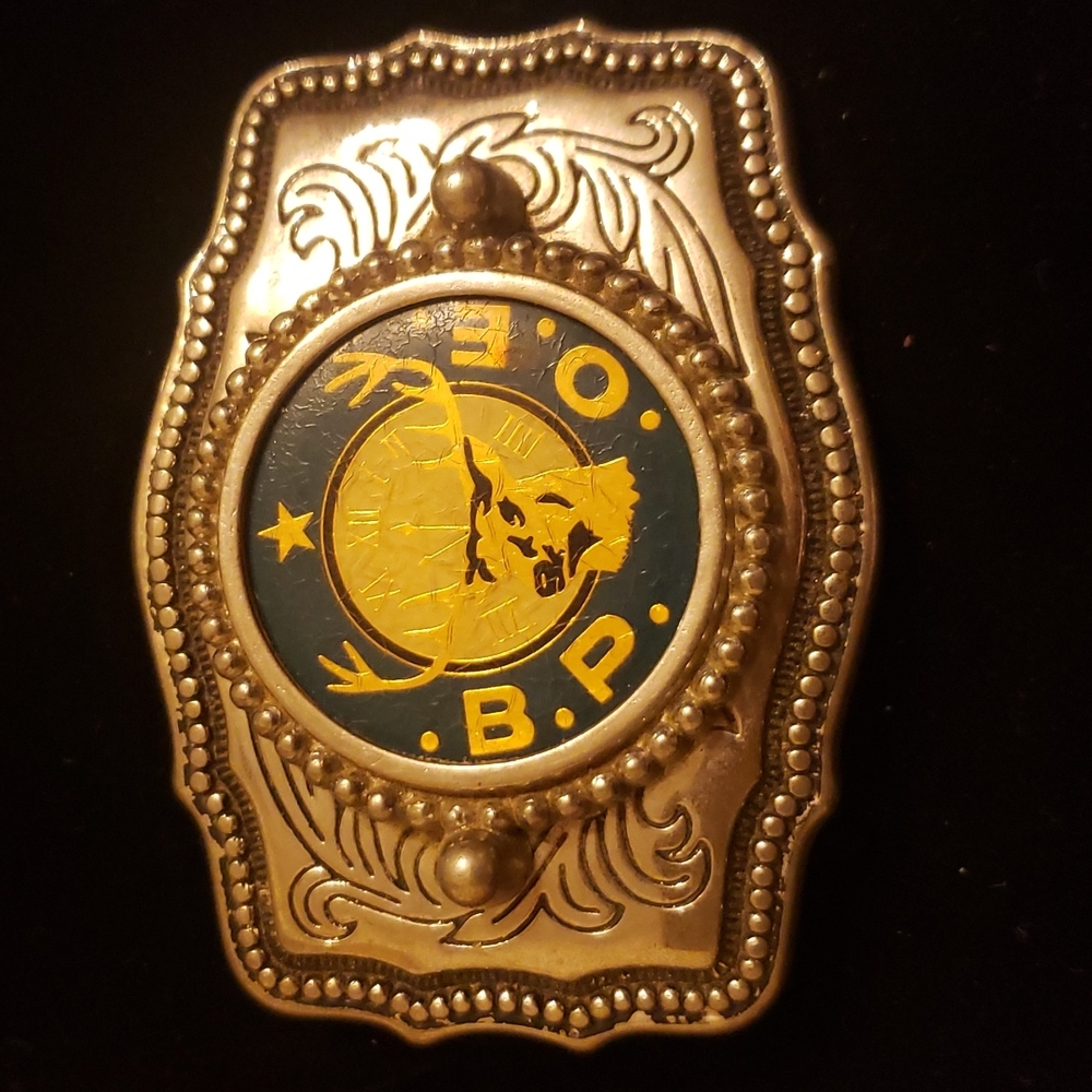 Vintage Silver B.P.O.E Belt Buckle